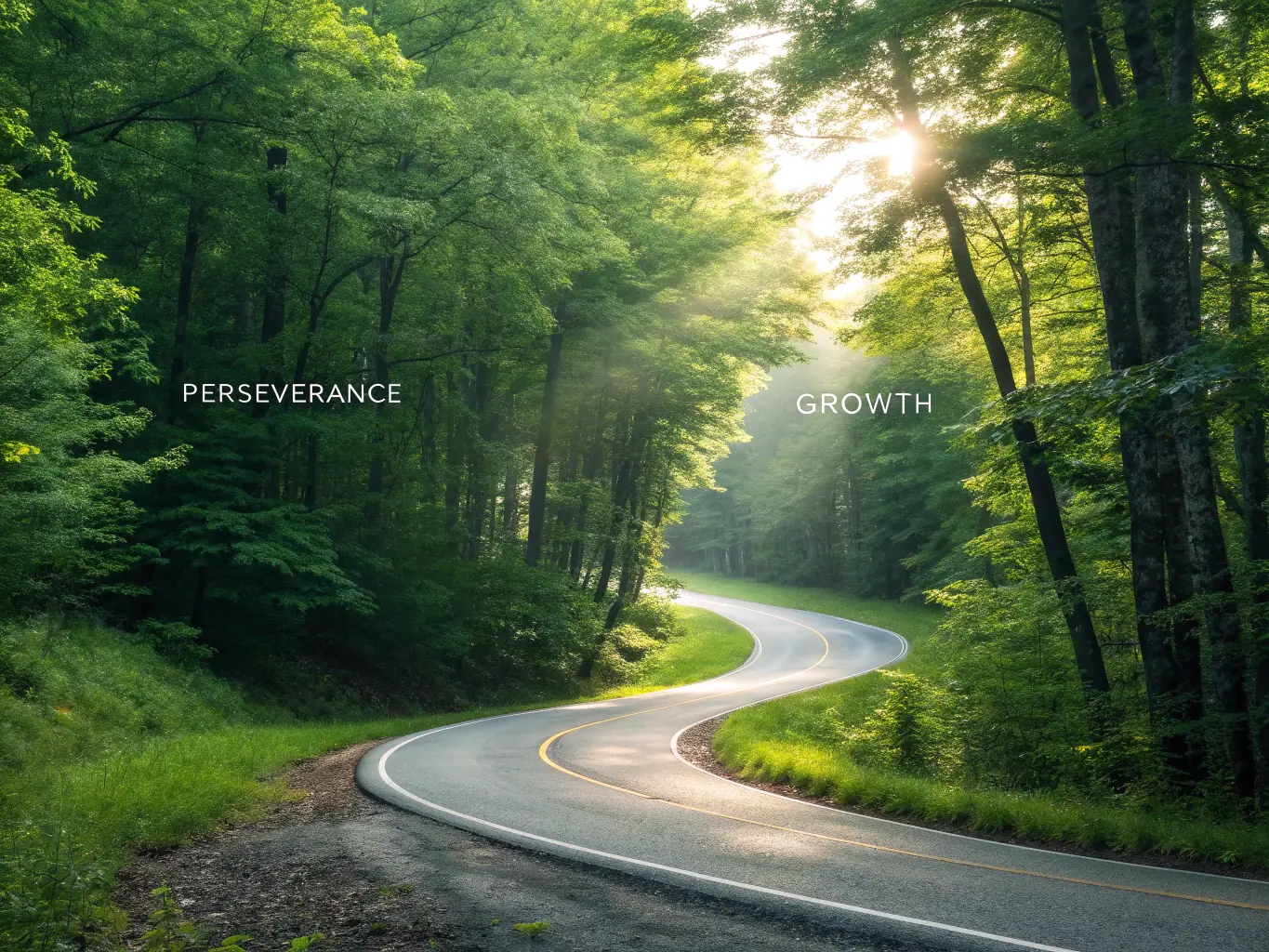 A graphic depicting a winding road representing the journey of paying off student loan debt, with milestones and encouraging messages along the way.